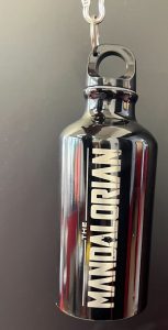 borraccia nera con moschettone 400 ml