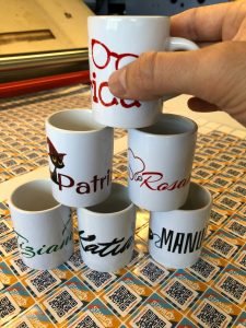 tazzine da caffè stampate
