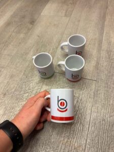 Tazzina da caffe personalizzata per un cliente