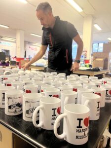 Tazza personalizzata stampata per un cliente