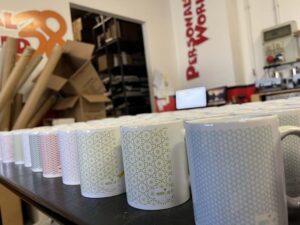 Tazza personalizzata stampata per un cliente