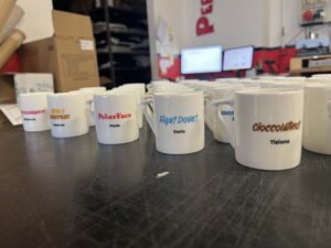 Tazza personalizzata stampata per un cliente