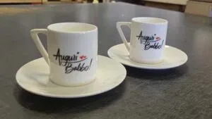 Tazzina da caffe personalizzata per un cliente