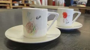 Tazzina da caffe personalizzata per un cliente