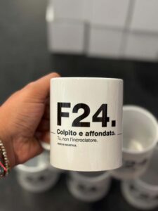 Tazza personalizzata stampata per un cliente