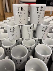 Tazza personalizzata stampata per un cliente
